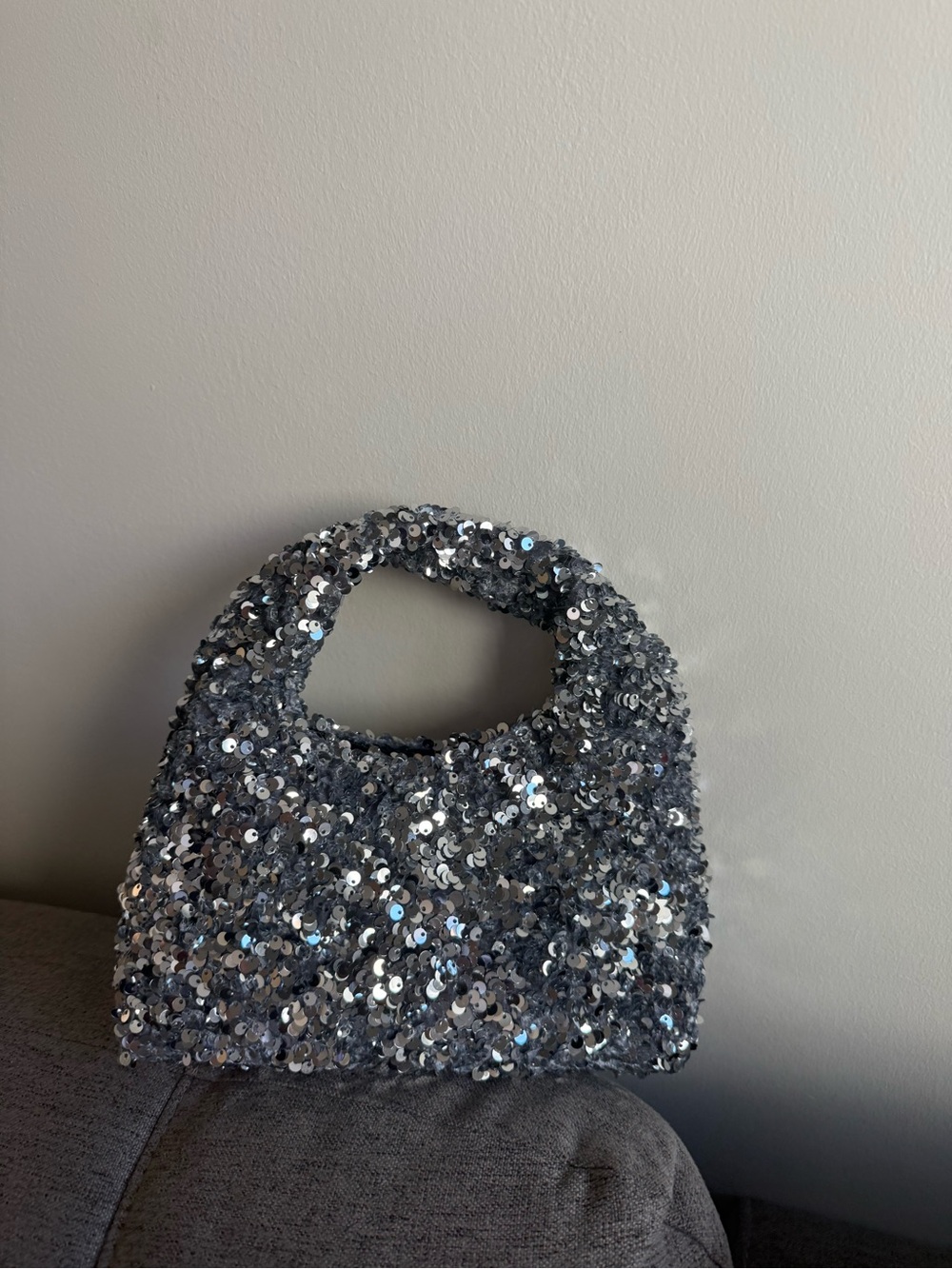 H&M Silver Sequin Mini Bag